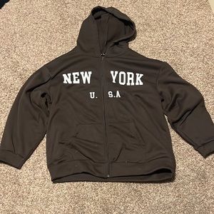 Brown New York hoodie